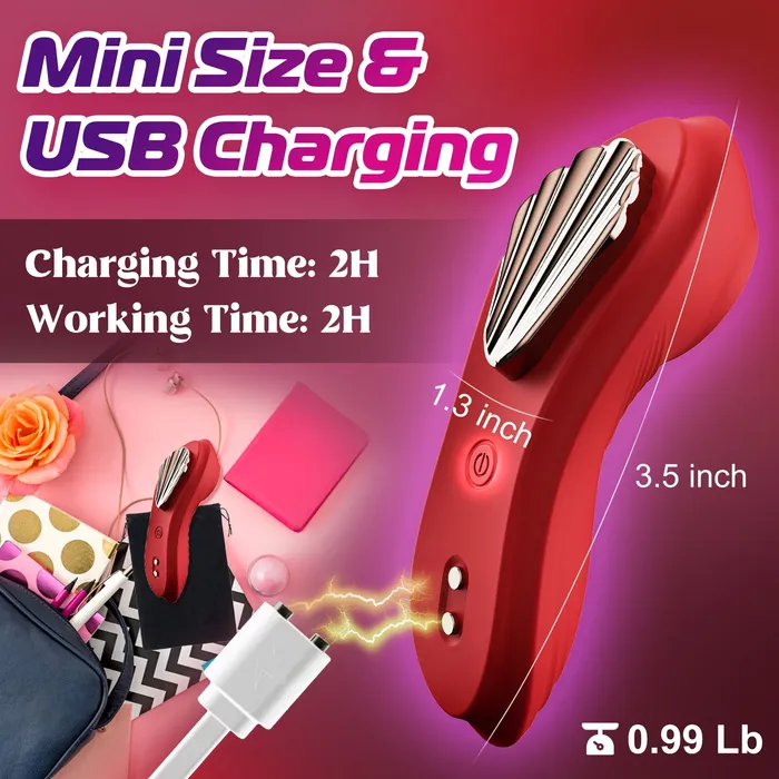 Amovibe Female Sex Toys Wearable Panty Vibrator with Strong Magnetic Clip