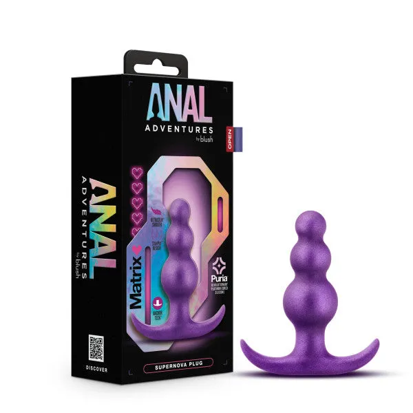 Anal Blush Anal Adventures Matrix Supernova Plug Purple Fairvillacom