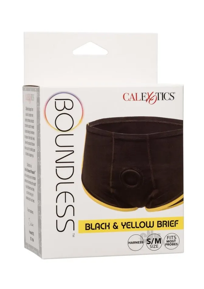 Anal California Exotic Novelties Llc Boundless Blackyellow Brief Sm