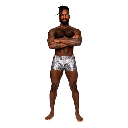 Anal Fairvillacom Male Power Snaked Pouch Short SilverBlack XL