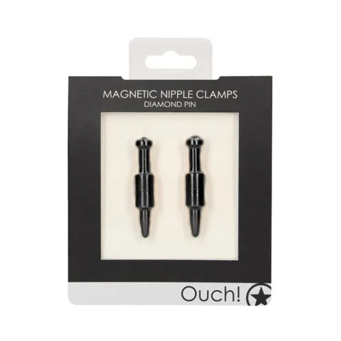 Anal Fairvillacom Ouch Magnetic Nipple Clamps Diamond Pin Black