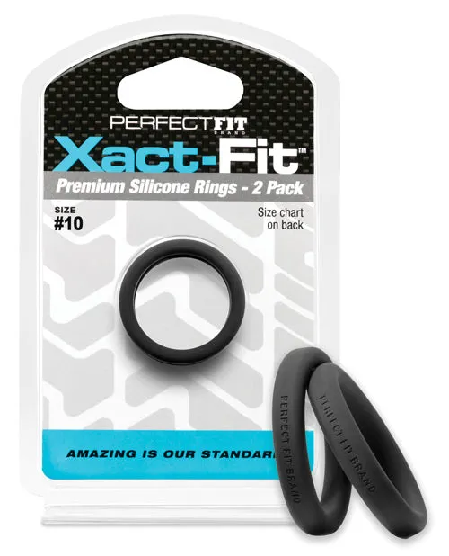Anal Fairvillacom Perfect Fit Xact Fit 10 Black Pack of 2