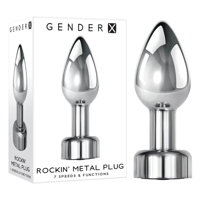 Anal ShhhWndsr Gender X ROCKIN METAL PLUG Metallic 93 cm USB Rechargeable Butt Plug Anal ShhhWndsr Gender X ROCKIN METAL PLUG Metallic 93 cm USB Rechargeable Butt Plug