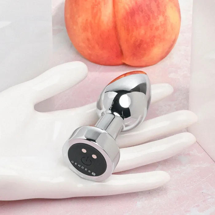 Anal ShhhWndsr Gender X ROCKIN METAL PLUG Metallic 93 cm USB Rechargeable Butt Plug Anal ShhhWndsr Gender X ROCKIN METAL PLUG Metallic 93 cm USB Rechargeable Butt Plug