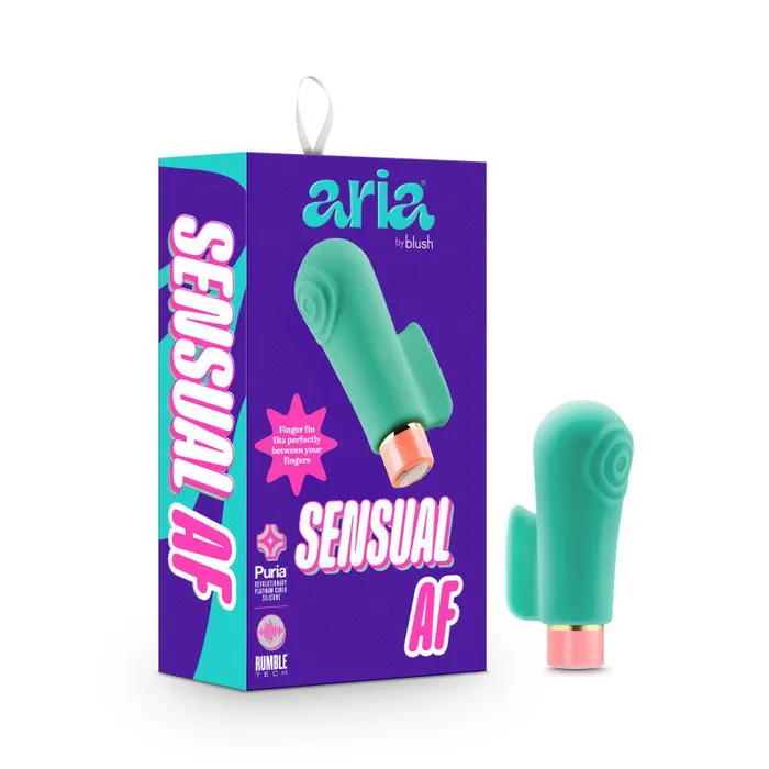 Aria Sensual AF Teal USB Rechargeable Stimulator ShhhWndsr Vibrators