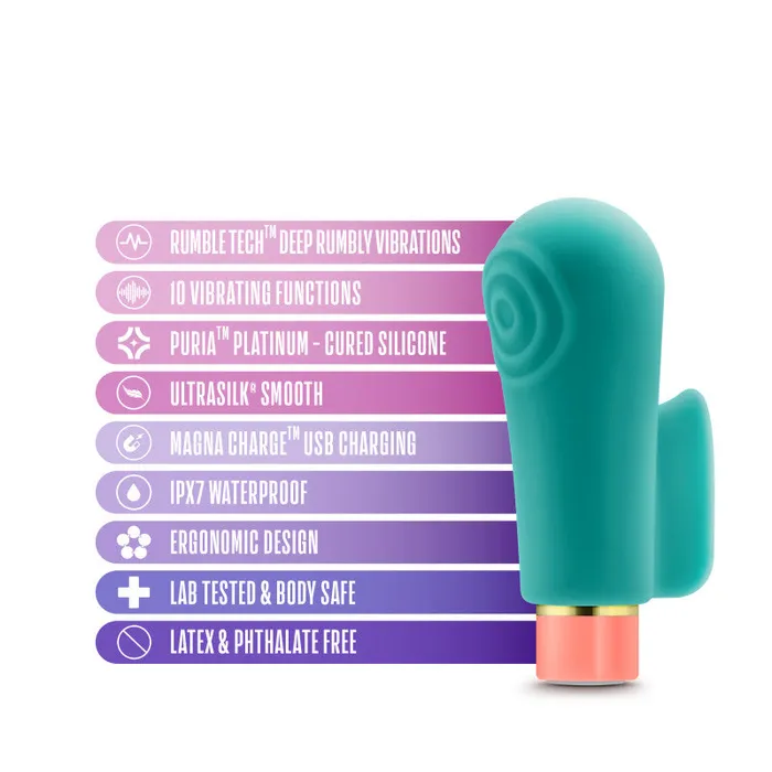 Aria Sensual AF Teal USB Rechargeable Stimulator ShhhWndsr Vibrators Aria Sensual AF Teal USB Rechargeable Stimulator ShhhWndsr Vibrators