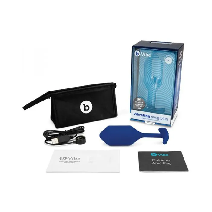 bVibe Vibrating Snug Plug Blue Large Fairvillacom Anal