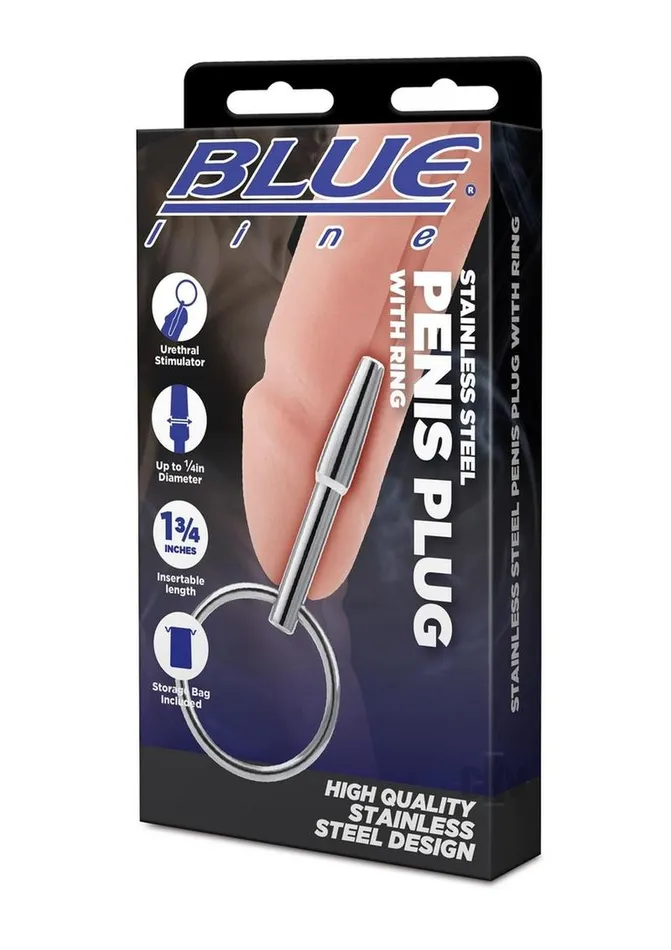 Blueline Steel Penis Plug Wring Fairvillacom Male Sex Toys