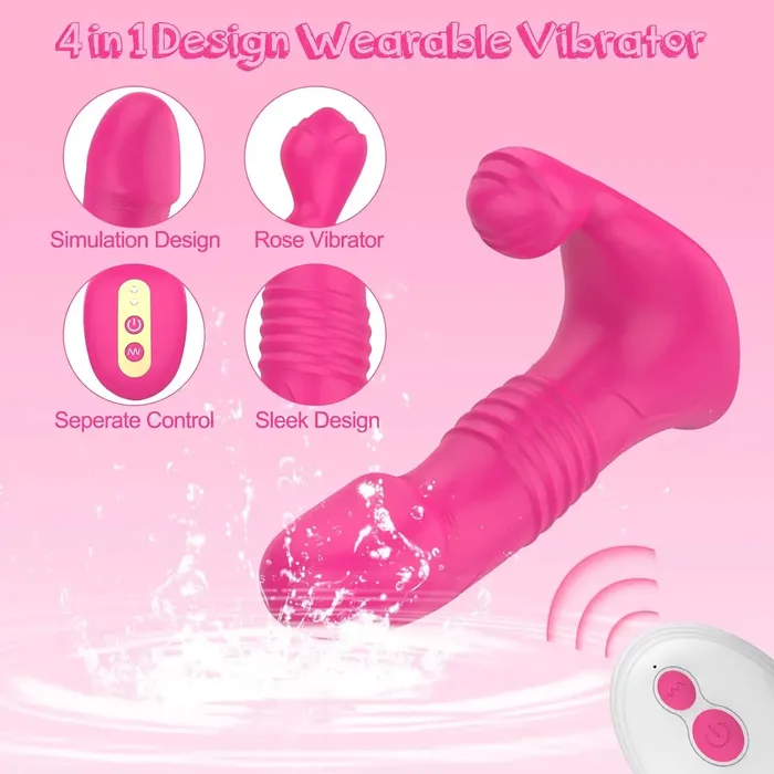 BluetoothControlled Thrusting Vibrator Amovibe Vibrators