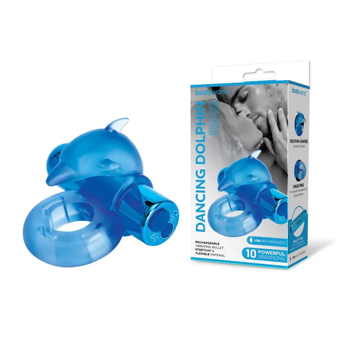 Bodywand Rechargeable Dancing Dolphin Ring ShhhWndsr Male Sex Toys