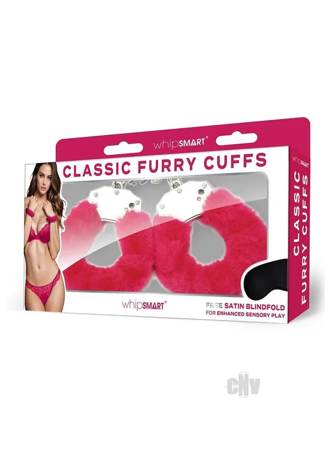 Couples Fairvillacom Whipsmart Furry Cuffs Eye Mask Hot Pnk