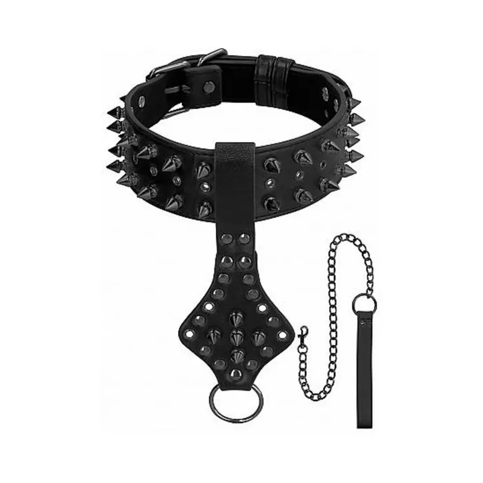 Couples Ouch Skulls Bones Neck Chain with Spikes And Leash Black Fairvillacom Couples Ouch Skulls Bones Neck Chain with Spikes And Leash Black Fairvillacom