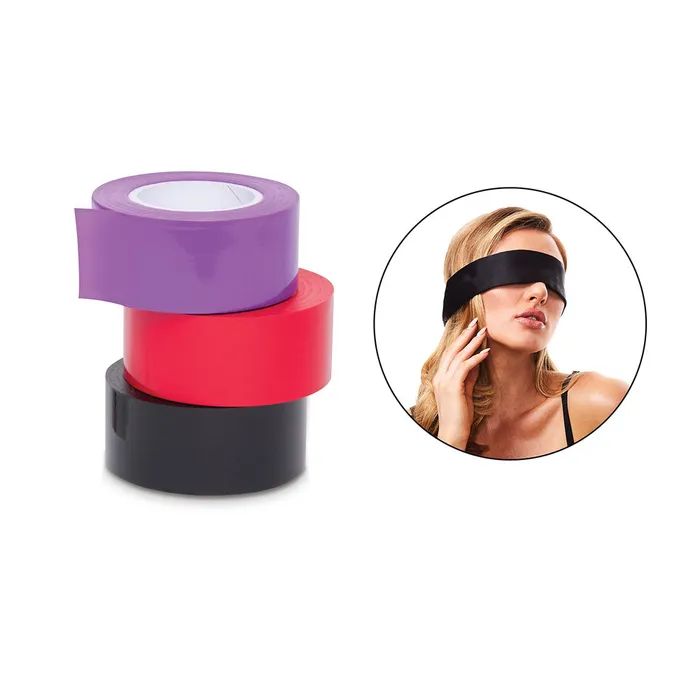 Couples ShhhWndsr WhipSmart Bondage Tape 3Pack with Blindfold Couples ShhhWndsr WhipSmart Bondage Tape 3Pack with Blindfold