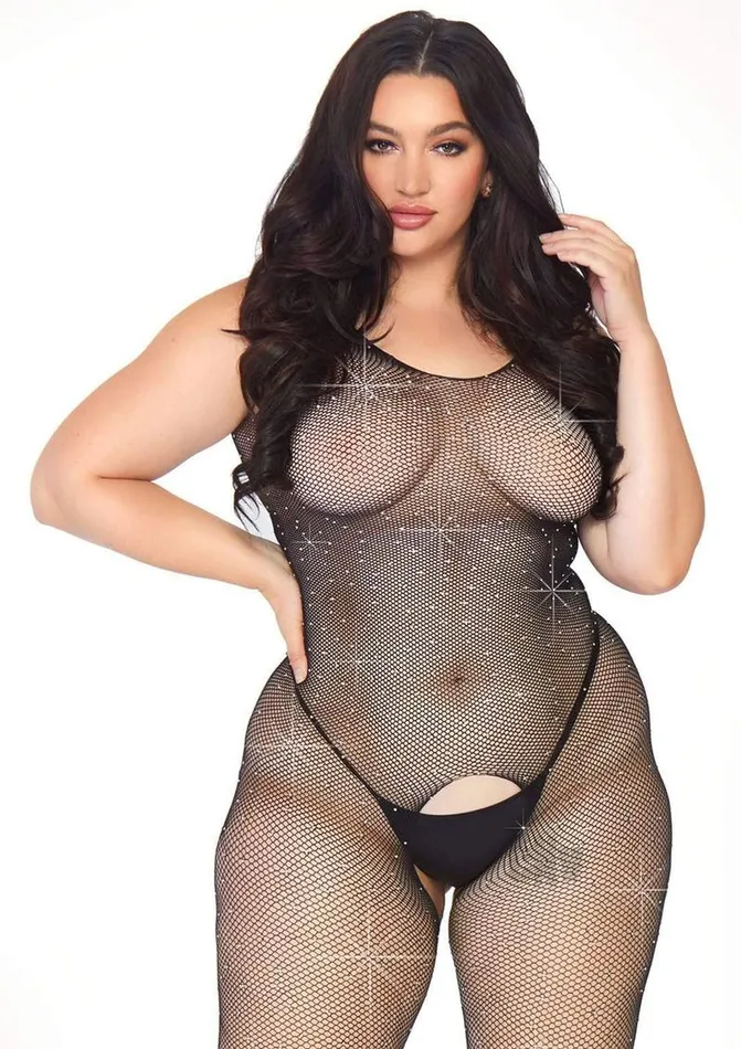 Crystalized Fishnet Tank Bodystocking Black 1x 2x Fairvillacom Bodystockings Playsuits Crystalized Fishnet Tank Bodystocking Black 1x 2x Fairvillacom Bodystockings Playsuits