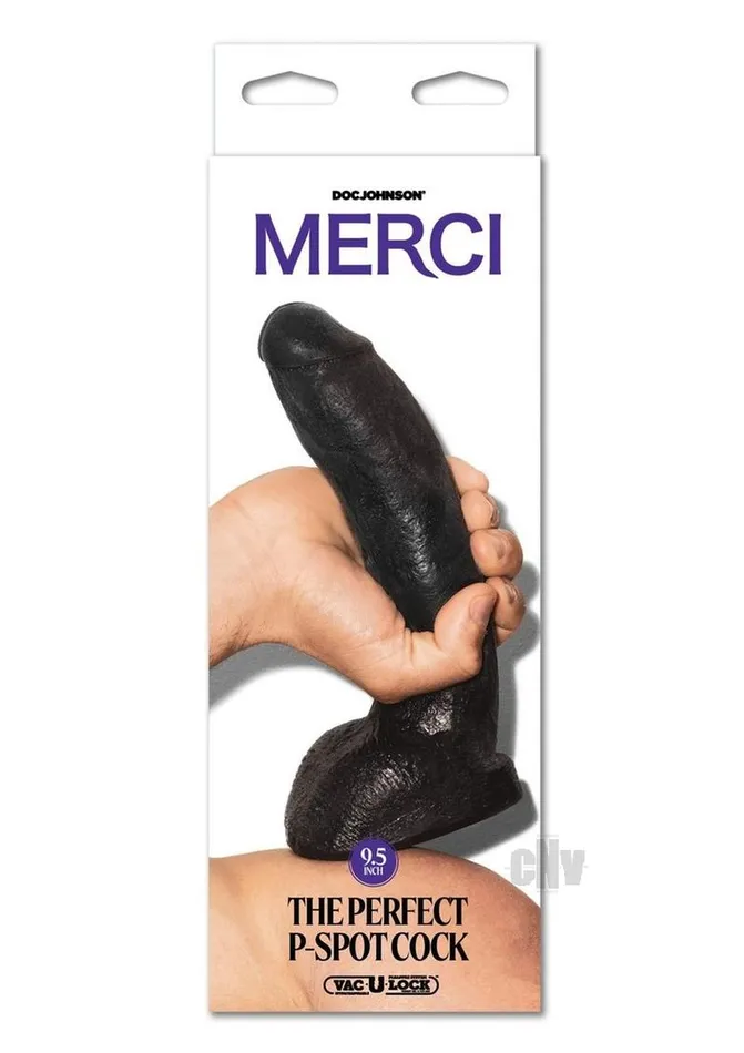Dildos Doc Johnson Enterprises Merci Perfect Pspot Cock Chocolate