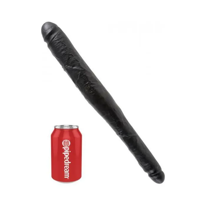 Dildos Fairvillacom King Cock 16 Tapered Double Dildo Black