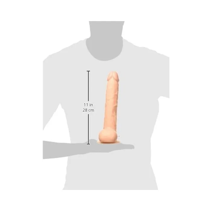 Dildos Fairvillacom Maxx Men Vibrating 11 inches Straight Dong Beige