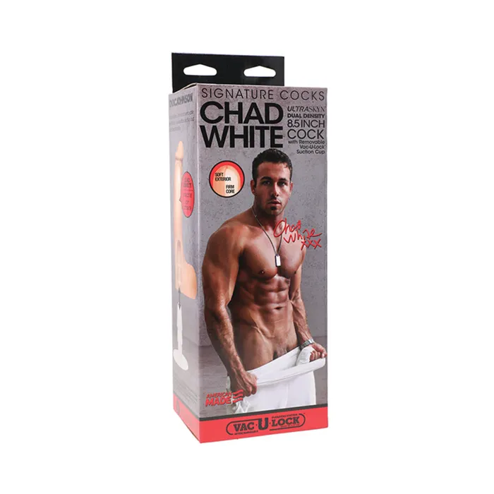 Dildos Fairvillacom Signature Cocks Chad White 85 Inch Ultraskyn Cock
