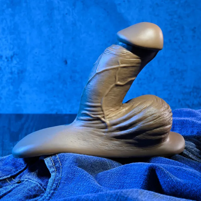 Dildos ShhhWndsr Gender X 4 Silicone Packer Dark Skin Dildos ShhhWndsr Gender X 4 Silicone Packer Dark Skin