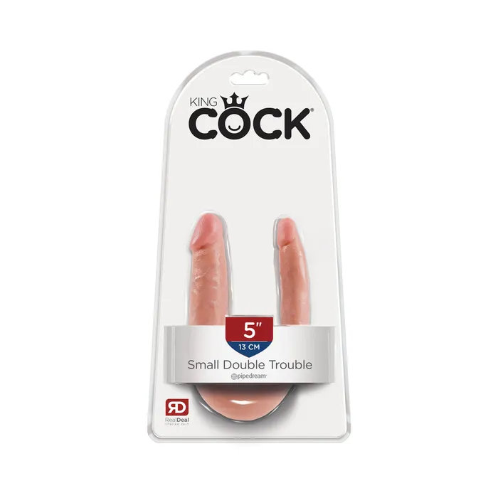 Dildos U Shaped Double Trouble Small Dildo Beige Fairvillacom