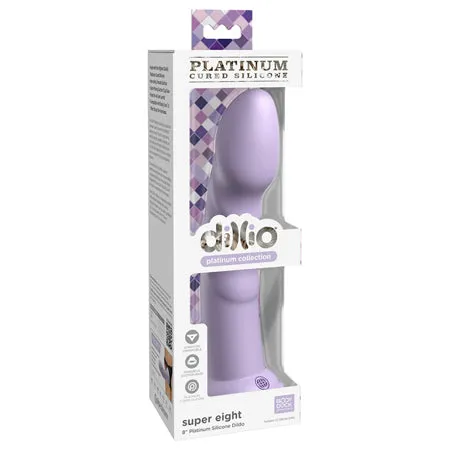 Dillio Platinum 8 Super Eight Silicone Dildo Purple Fairvillacom Dildos