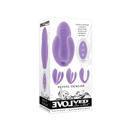 Evolved Petite Tickler Mini Vibe wRemote Purple Fairvillacom Vibrators