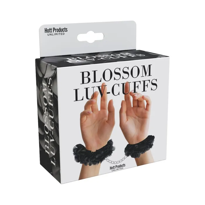 Fairvillacom Anal Blossom Luv Cuffs Flower Hand Cuffs Boxed Black