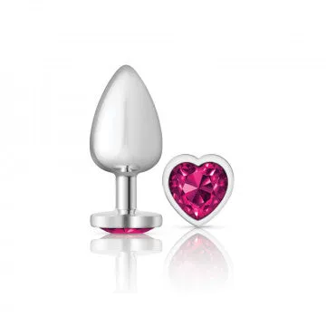 Fairvillacom Anal Cheeky Charms Silver Metal Butt Plug Heart Bright Pink Large Fairvillacom Anal Cheeky Charms Silver Metal Butt Plug Heart Bright Pink Large