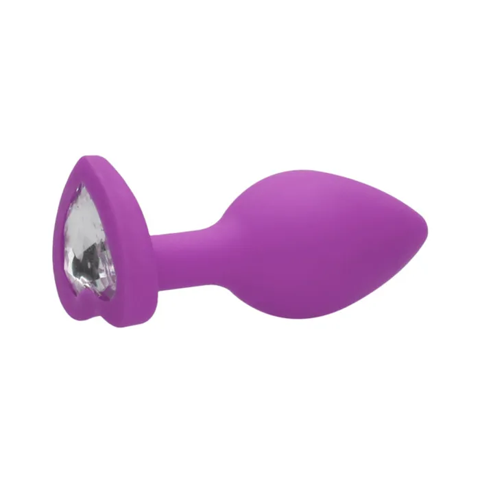 Fairvillacom Anal Diamond Heart Butt Plug Regular Purple