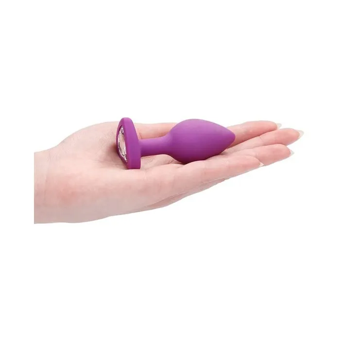 Fairvillacom Anal Diamond Heart Butt Plug Regular Purple