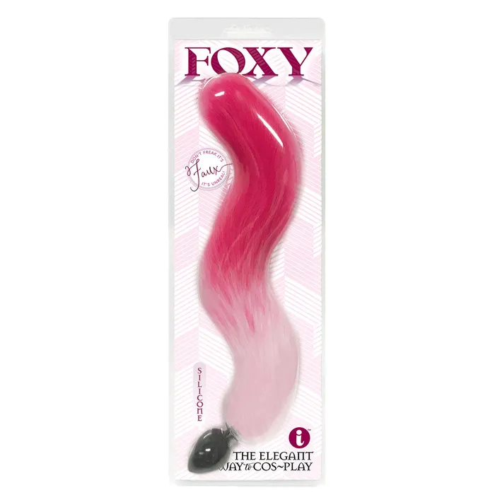 Fairvillacom Anal Foxy Fox Tail Silicone Butt Plug Pink Gradient