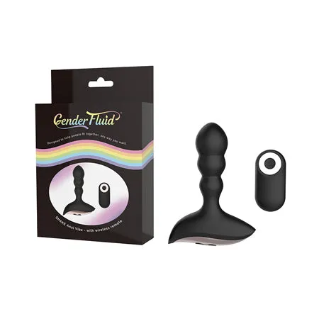 Fairvillacom Anal Gender Fluid Shake Anal Vibe wRemote Black