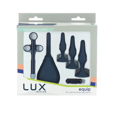 Fairvillacom Anal Lux Active Equip Silicone Anal Training Kit Dark Blue