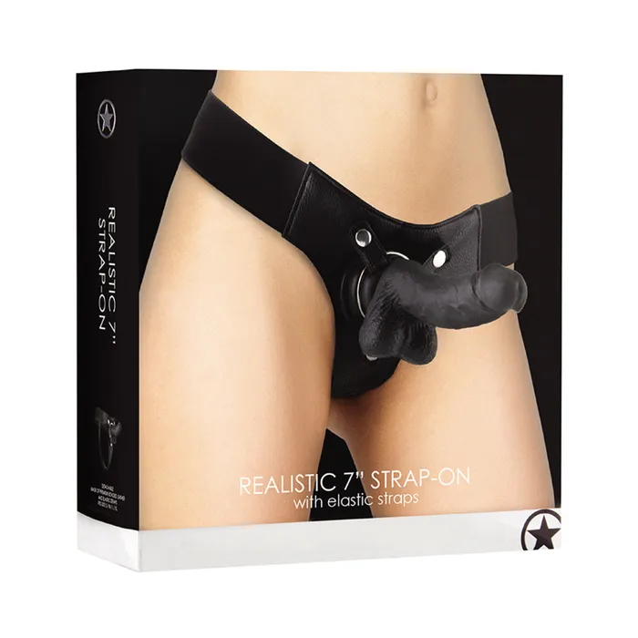 Fairvillacom Anal Ouch Realistic 7 Inch Strapon Black