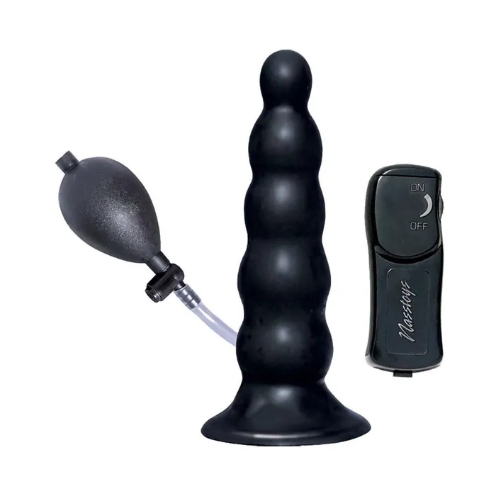 Fairvillacom Anal Ram Inflatable Vibrating Anal Expander Black