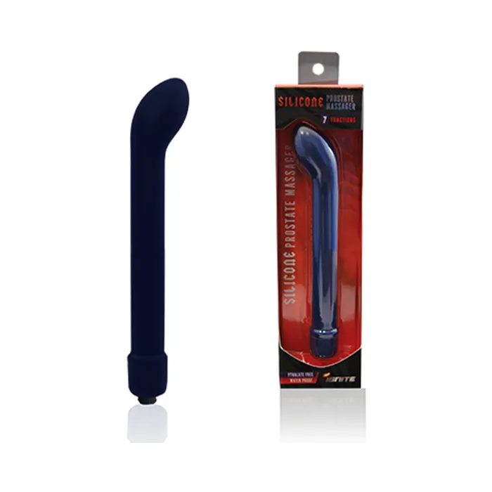 Fairvillacom Anal Silicone Vibrating Prostate Massager Blue
