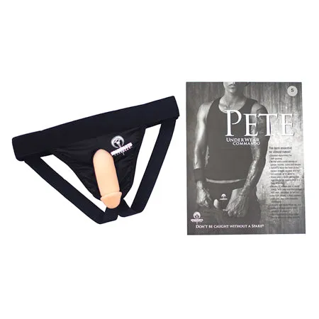 Fairvillacom Anal SpareParts Pete Commando Nylon Packing Jock Black Size S