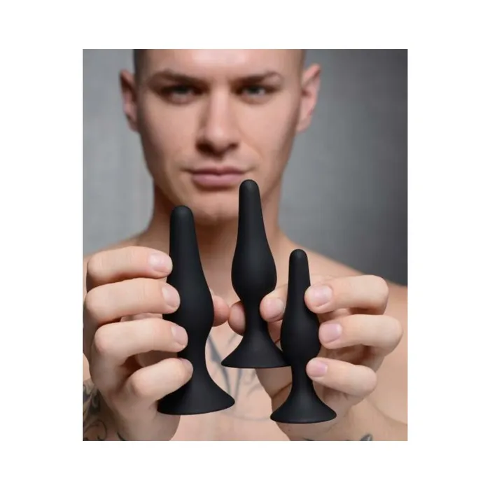Fairvillacom Anal Triple Spire Tapered Silicone Anal Trainer Set