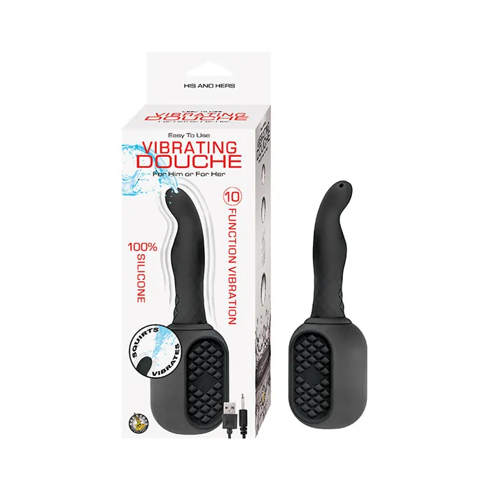 Fairvillacom Anal Vibrating Douche Black