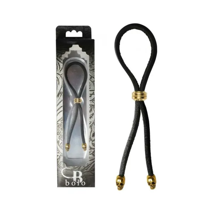 Fairvillacom Bolo Cock Ring Leather Lasso Bead Slider wSkull Tips BlackGold Male Sex Toys Fairvillacom Bolo Cock Ring Leather Lasso Bead Slider wSkull Tips BlackGold Male Sex Toys