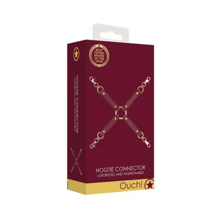 Fairvillacom Couples Ouch Halo Hogtie Connector Burgundy