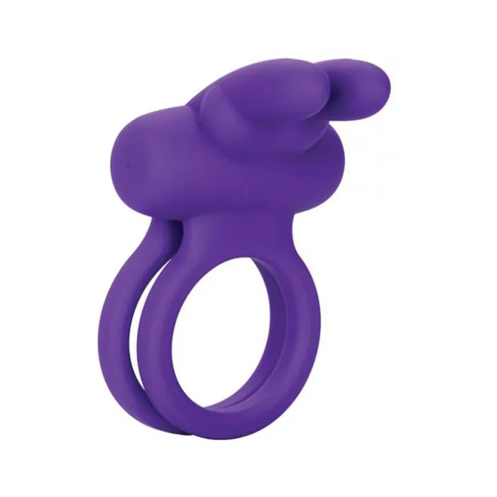 Fairvillacom Couples Rockin Rabbit Enhancer Vibrating Cock Ring Purple