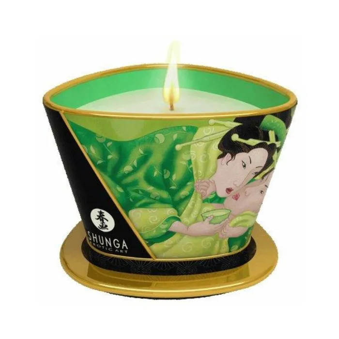 Fairvillacom Couples Shunga Massage Candle Zenitude Exotic Green Tea 57oz