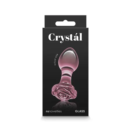 Fairvillacom Crystal Rose Butt Plug Pink Anal