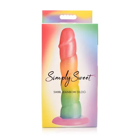Fairvillacom Dildos Curve Toys Simply Sweet 65 Swirl Rainbow Dildo