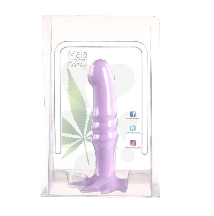 Fairvillacom Dildos DAZEY 420 7 SILICONE DONG PASTEL PURPLE 