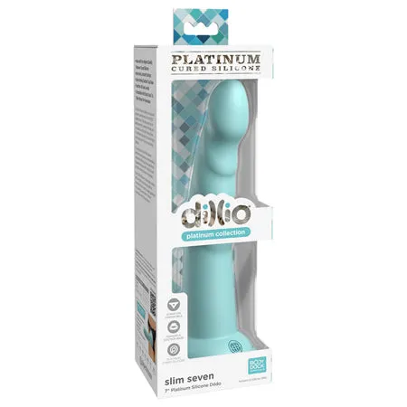 Fairvillacom Dildos Dillio Platinum 7 Slim Seven Silicone Dildo Teal