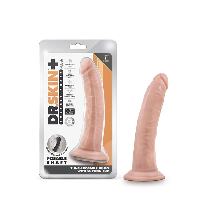 Fairvillacom Dildos Dr Skin Plus 7in Posable Dildo Vanilla