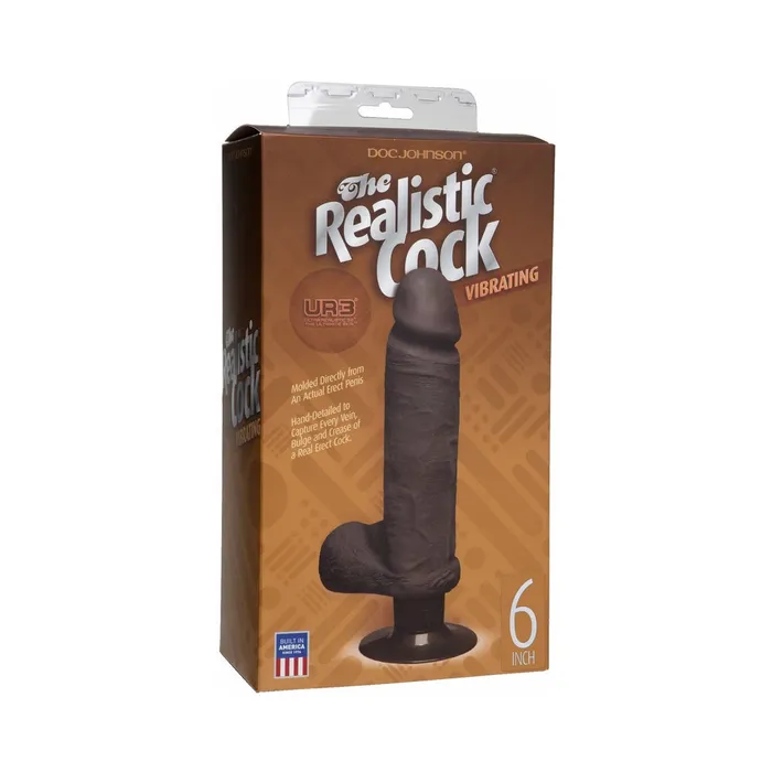 Fairvillacom Dildos The Vibro Realistic Cock UR3 Vibrator 6 Inch Brown