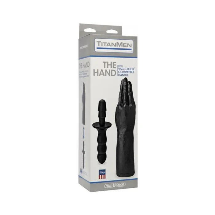 Fairvillacom Dildos VacULock The Hand with Handle Black Fairvillacom Dildos VacULock The Hand with Handle Black